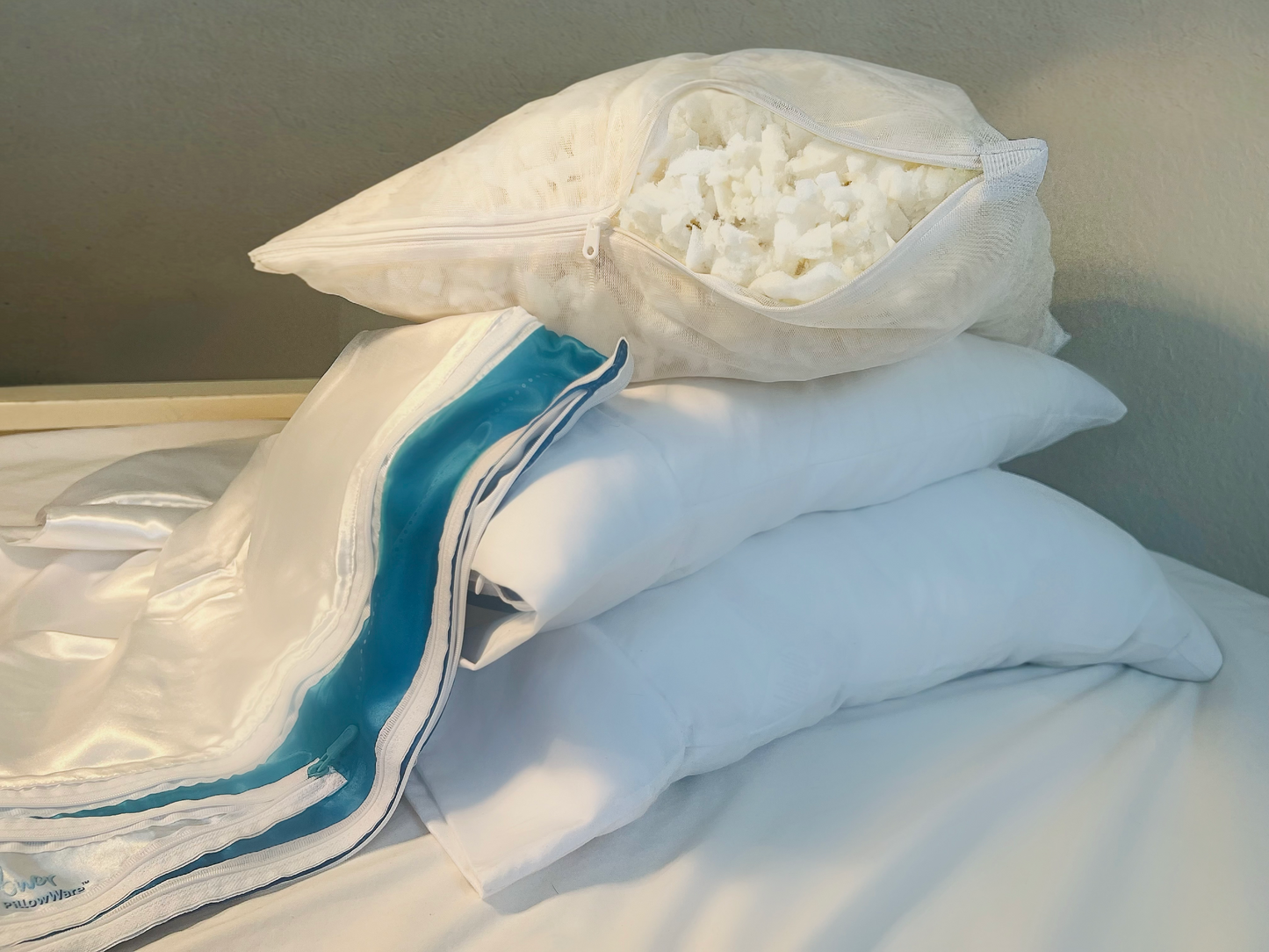 Breathable Zero-Mess Pillow Filling bag | Wash Sack and Storage