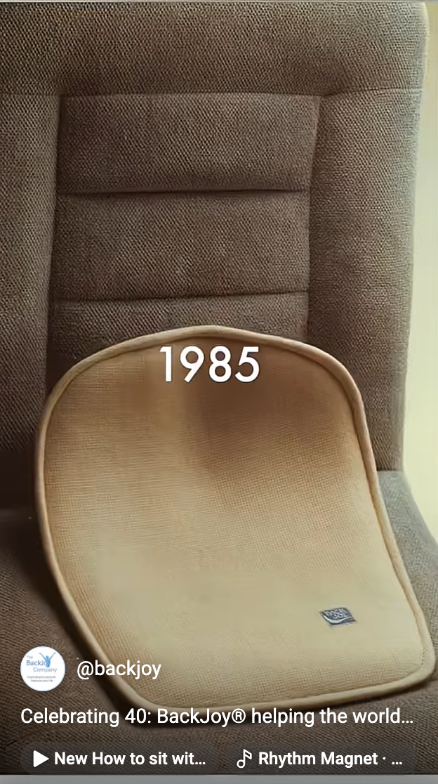Celebrating 40 yrs: The BackJoy Orthotic Seat Timeline